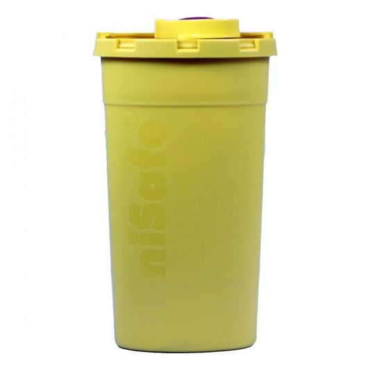 Kanüleneimer 0,2 L Gelb Für Unterwegs (1 stk)