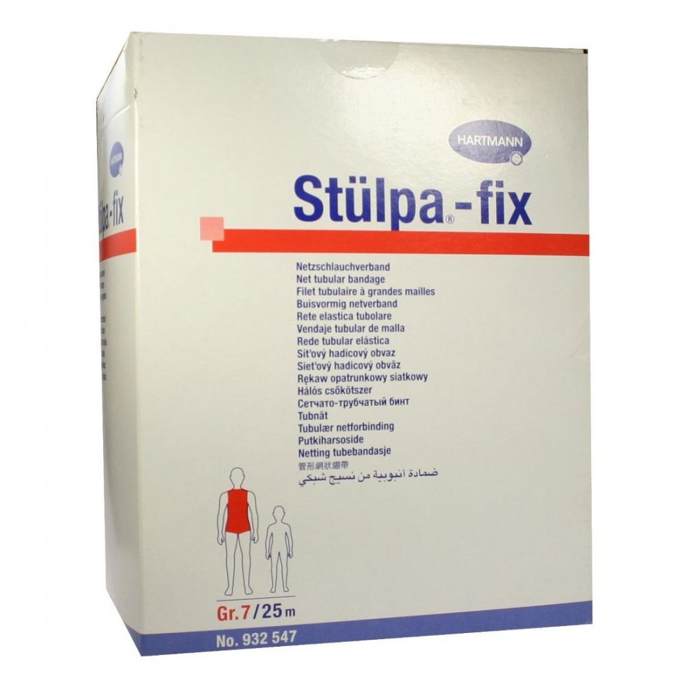 Das Produktfoto zeigt Stülpa Fix Gr.7 Großer Rumpf 25 M Netztschlauch (1 stk) PZN 01609708