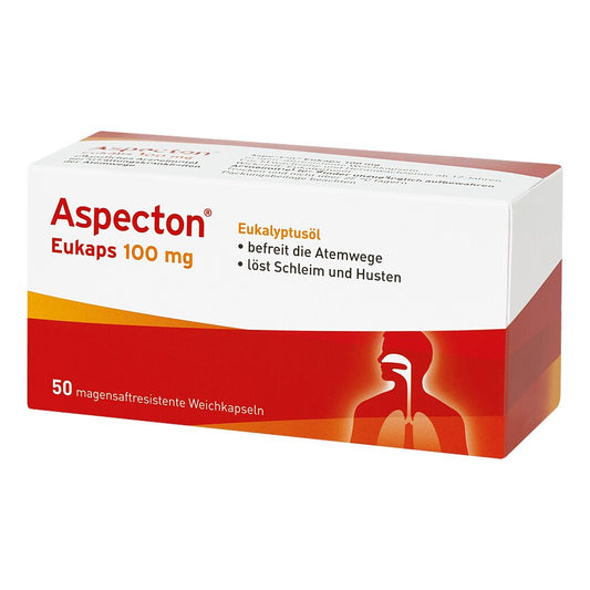 Das Produktfoto zeigt Aspecton Eukaps 100 Mg Magensaftres.Weichkapseln (50 stk) PZN 01616884