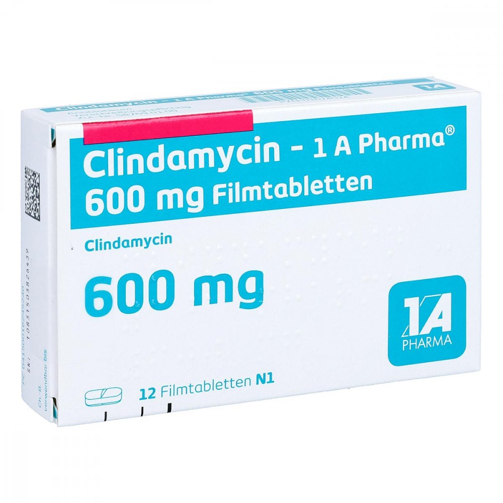Clindamycin-1a Pharma 600 Mg Filmtabletten (12 stk)