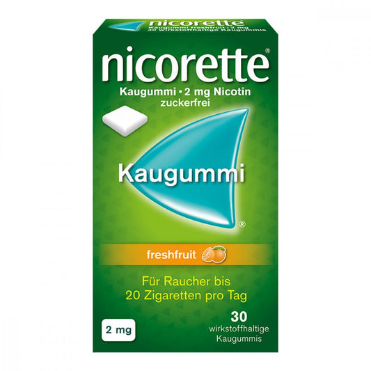Nicorette Kaugummi 2 Mg Freshfruit (30 stk)