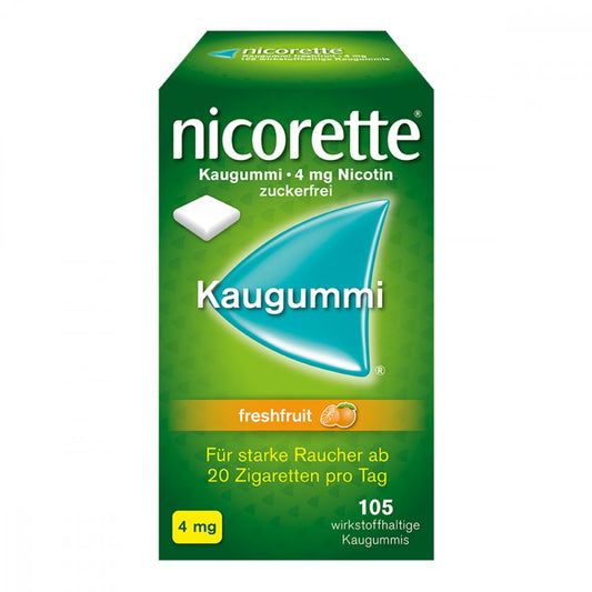 Nicorette Kaugummi 4 Mg Freshfruit (105 stk)