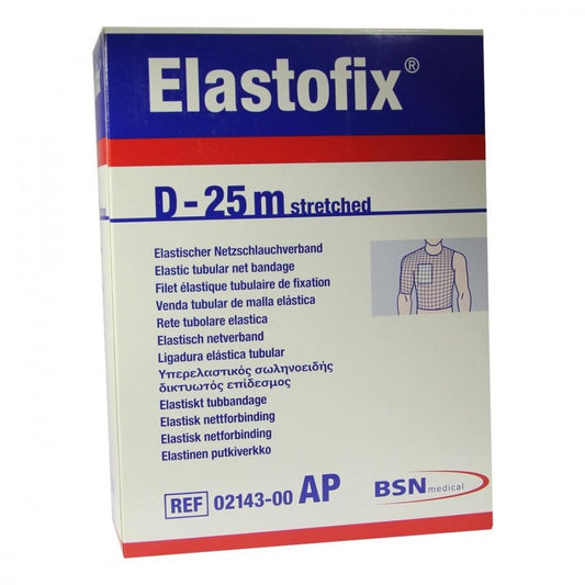 Das Produktfoto zeigt Elastofix Netzschlauchverband 25 M Gr.D 2143 (1 stk) PZN 01647620