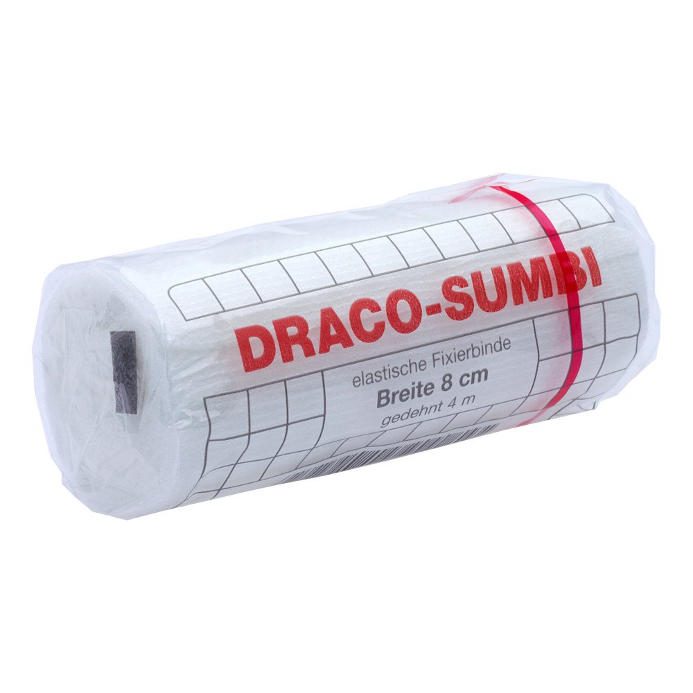 Dracosumbi Fixierbinde 8 Cmx4 M Weiß (1 stk)