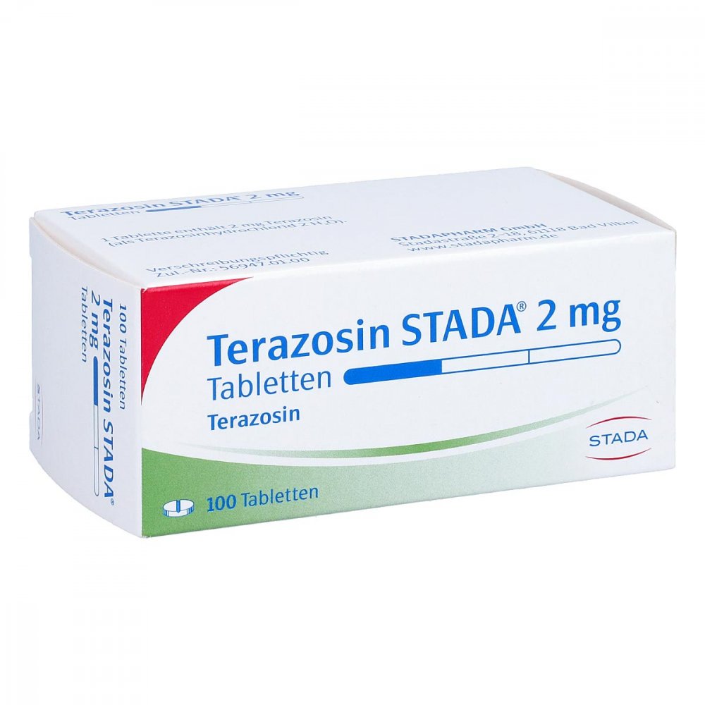 Das Produktfoto zeigt Terazosin Stada 2 Mg Tabletten (100 stk) PZN 01663599