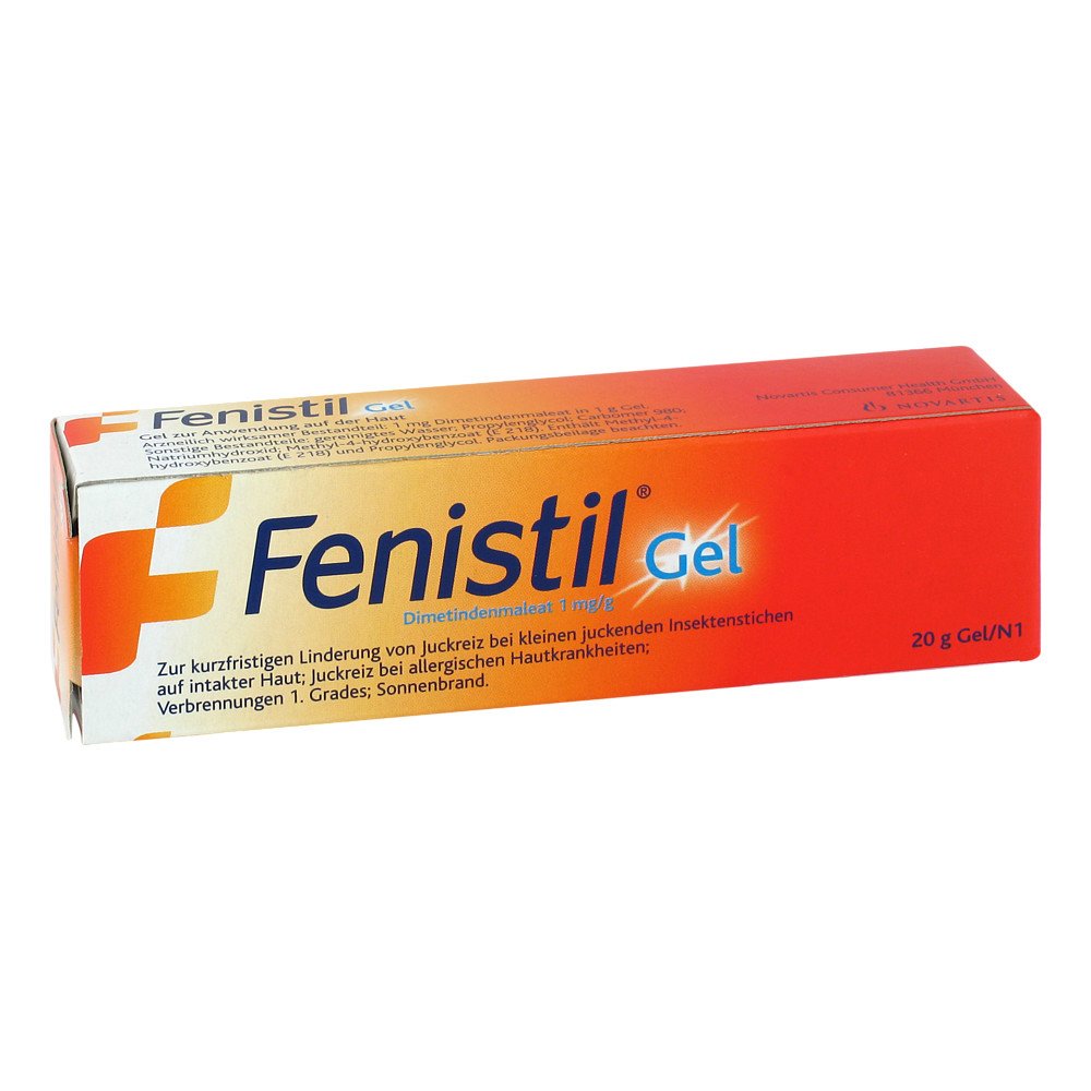 Das Produktfoto zeigt Fenistil Gel (20 g) PZN 01669981