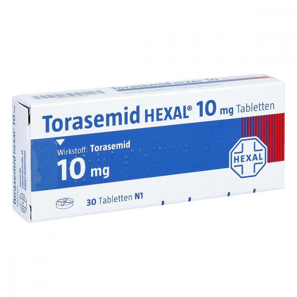 Torasemid Hexal 10 Mg Tabletten (30 stk)