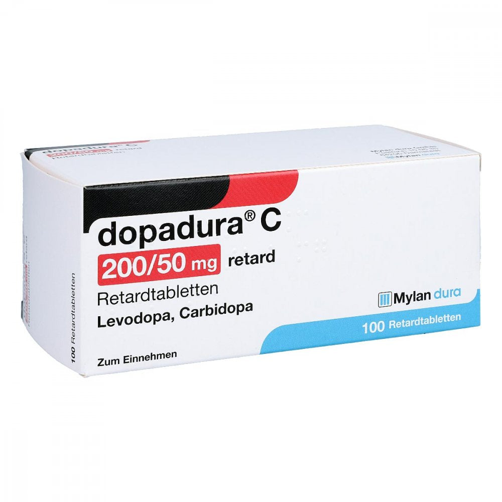 Das Produktfoto zeigt Dopadura C 200/50 Mg Retard Tabl. (100 stk) PZN 01672523