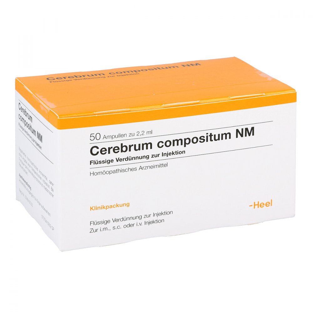 Das Produktfoto zeigt Cerebrum Compositum Nm Ampullen (50 stk) PZN 01674870