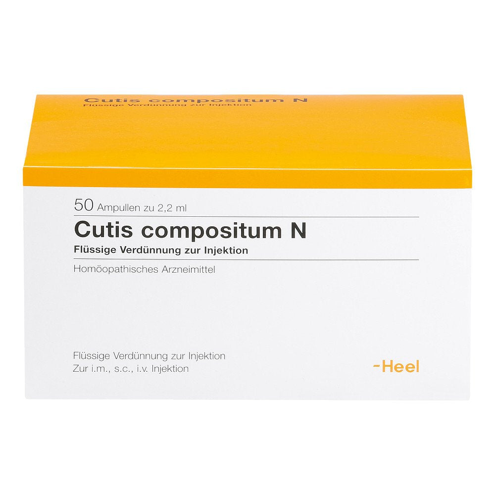 Das Produktfoto zeigt Cutis Compositum N Ampullen (50 stk) PZN 01675361
