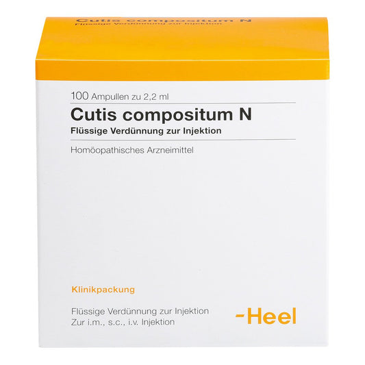 Das Produktfoto zeigt Cutis Compositum N Ampullen (100 stk) PZN 01675384