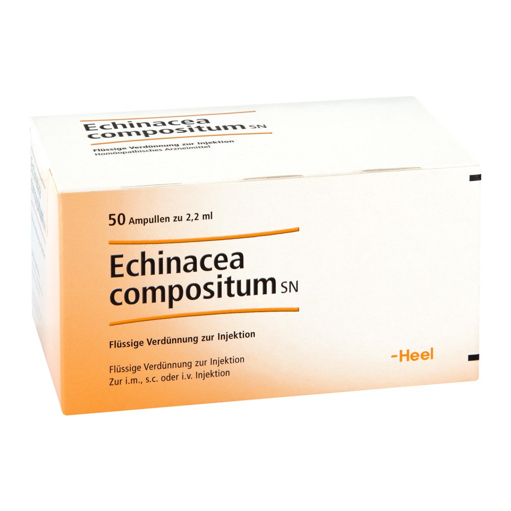 Das Produktfoto zeigt Echinacea Compositum Sn Ampullen (50 stk) PZN 01675510