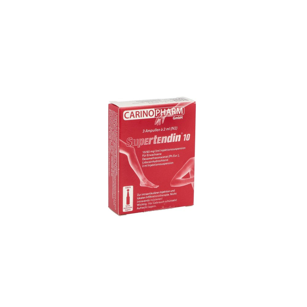 Das Produktfoto zeigt Supertendin 10 Ampullen (3X2 ml) PZN 01690461