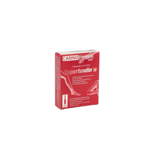 Das Produktfoto zeigt Supertendin 10 Ampullen (3X2 ml) PZN 01690461