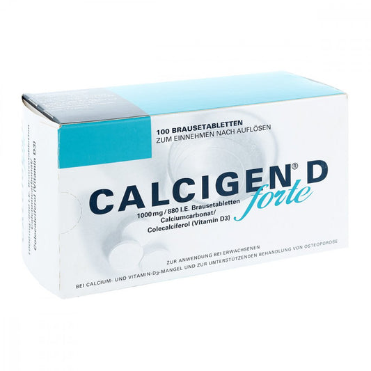 Calcigen D Forte 1000 Mg/880 I.E. Brausetabletten (100 stk)