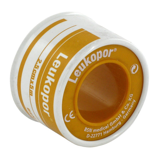 Das Produktfoto zeigt Leukopor 2,5 Cmx5 M (1 stk) PZN 01698801