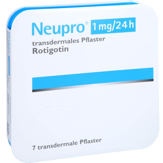 Das Produktfoto zeigt Neupro 1 Mg/24 H Transdermale Pflaster (7 stk) PZN 01699717