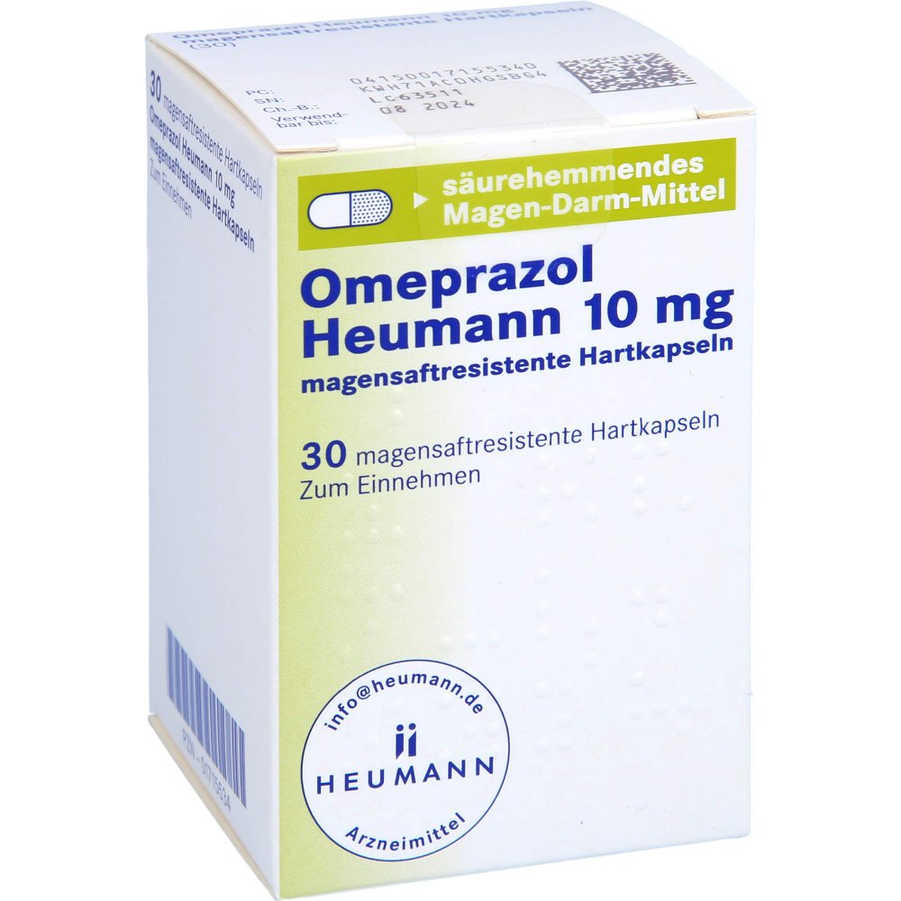Omeprazol Heumann 10 Mg Magensaftres.Hartkapseln (30 stk)