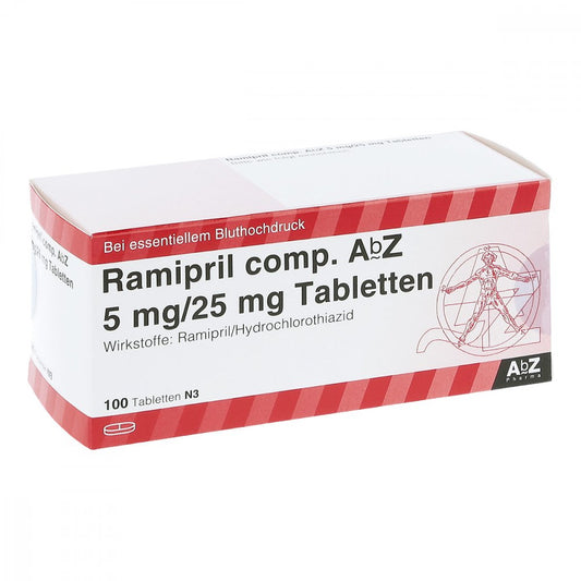 Ramipril Comp. Abz 5 Mg/25 Mg Tabletten (100 stk)