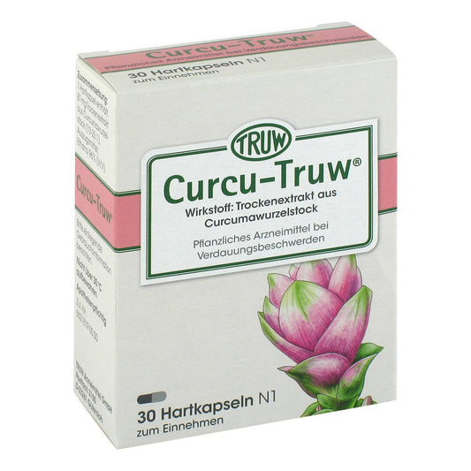 Das Produktfoto zeigt Curcu Truw Hartkapseln (30 stk) PZN 01798141