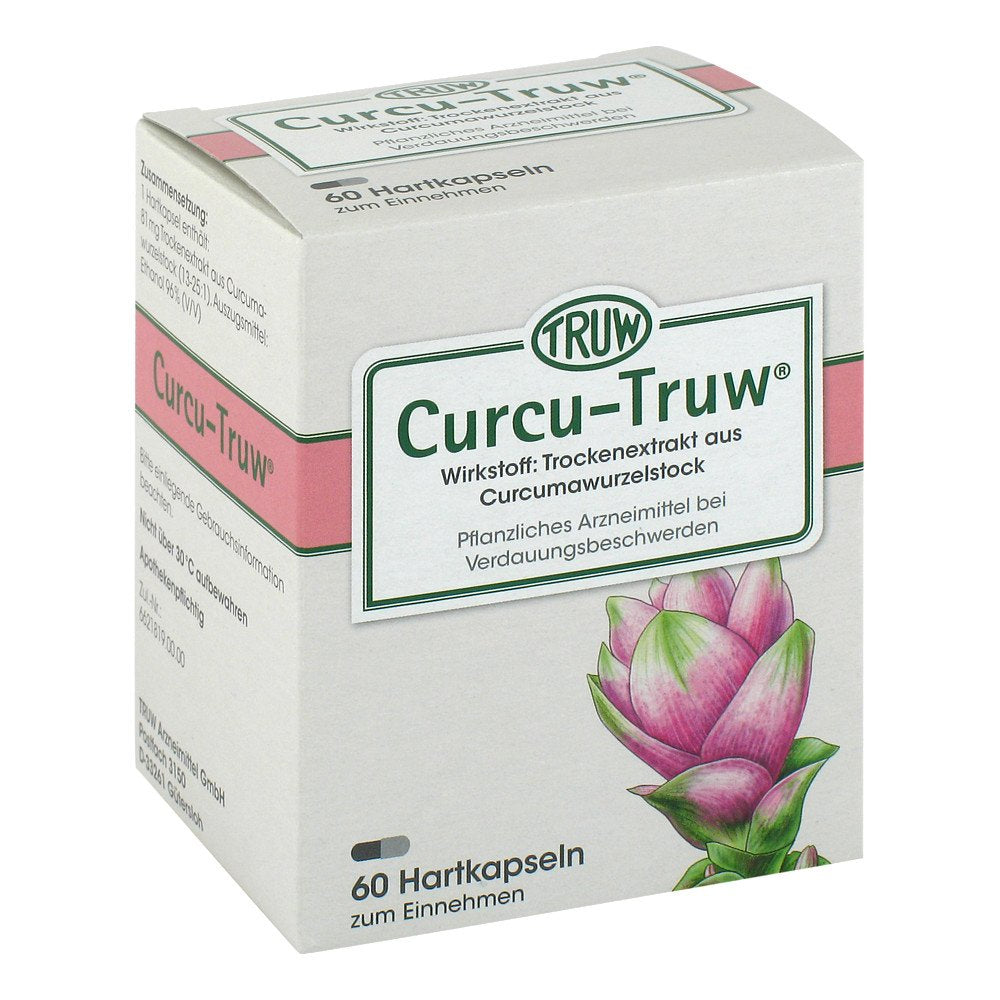 Das Produktfoto zeigt Curcu Truw Hartkapseln (60 stk) PZN 01798158