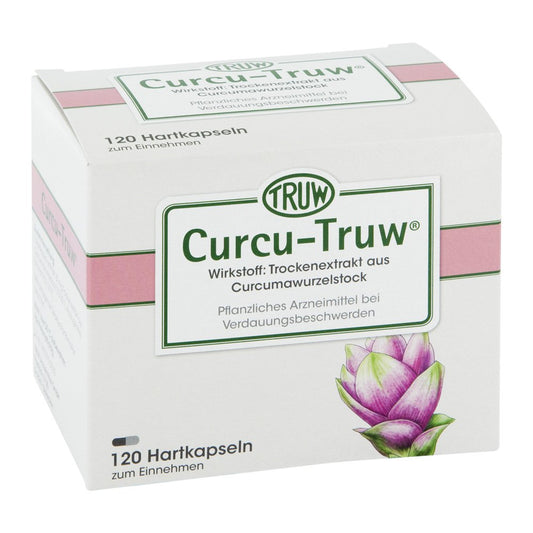 Das Produktfoto zeigt Curcu Truw Hartkapseln (120 stk) PZN 01798164