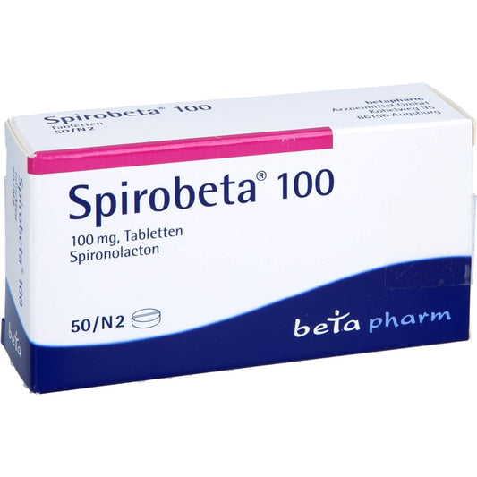 Das Produktfoto zeigt Spirobeta 100 Tabletten (50 stk) PZN 01800760