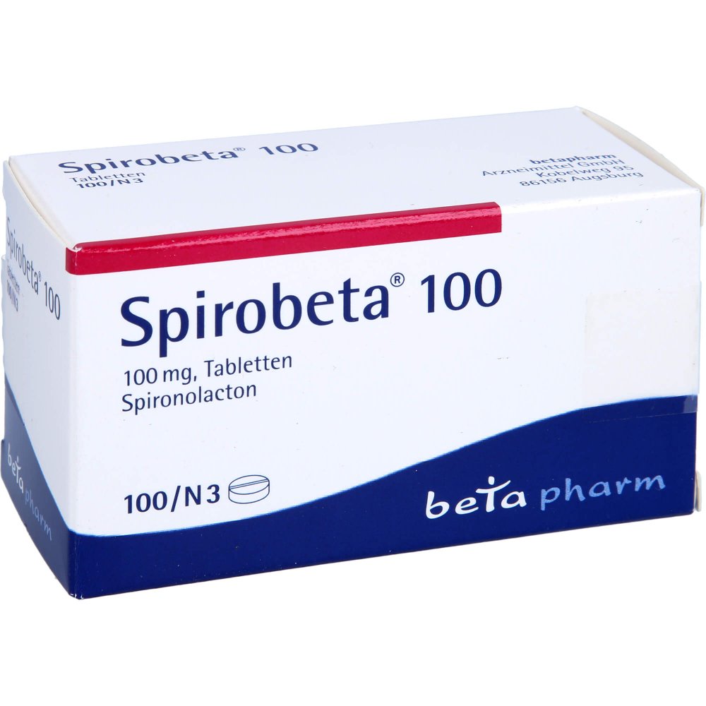 Das Produktfoto zeigt Spirobeta 100 Tabletten (100 stk) PZN 01800777