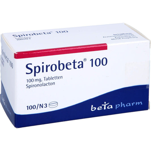 Das Produktfoto zeigt Spirobeta 100 Tabletten (100 stk) PZN 01800777