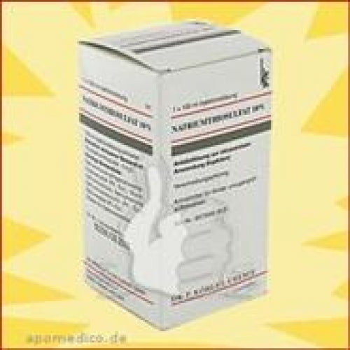 Das Produktfoto zeigt Natriumthiosulfat 10% Infusionsflaschen (100 ml) PZN 01802575