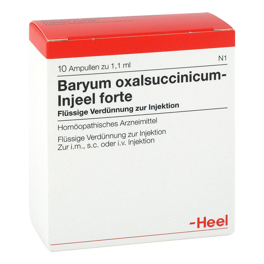 Das Produktfoto zeigt Baryum Oxalsuccinicum Injeel Forte Ampullen (10 stk) PZN 01804479