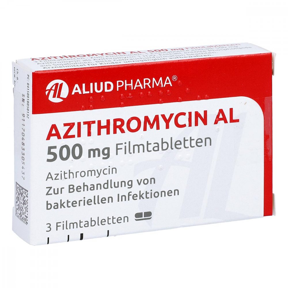 Azithromycin Al 500 Mg Filmtabletten (3 stk)