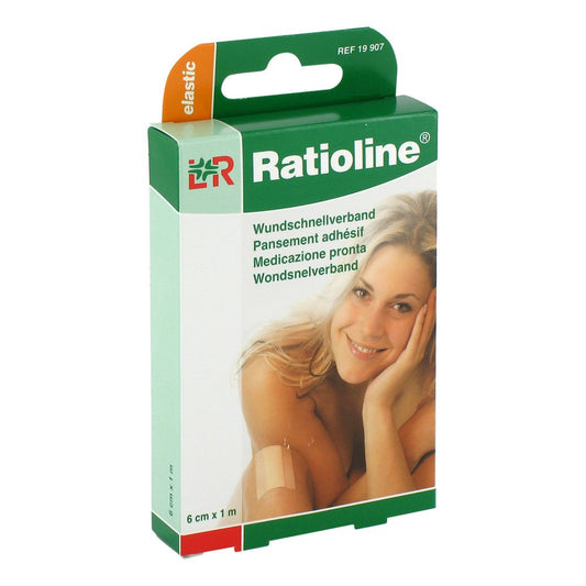 Das Produktfoto zeigt Ratioline Elastic Wundschnellverband 6 Cmx1 M (1 stk) PZN 01805303