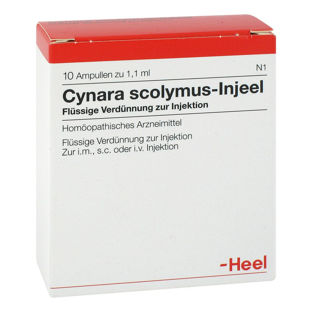Das Produktfoto zeigt Cynara Scolymus Injeel Ampullen (10 stk) PZN 01806024