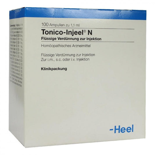 Das Produktfoto zeigt Tonico Injeel N Ampullen (100 stk) PZN 01808690