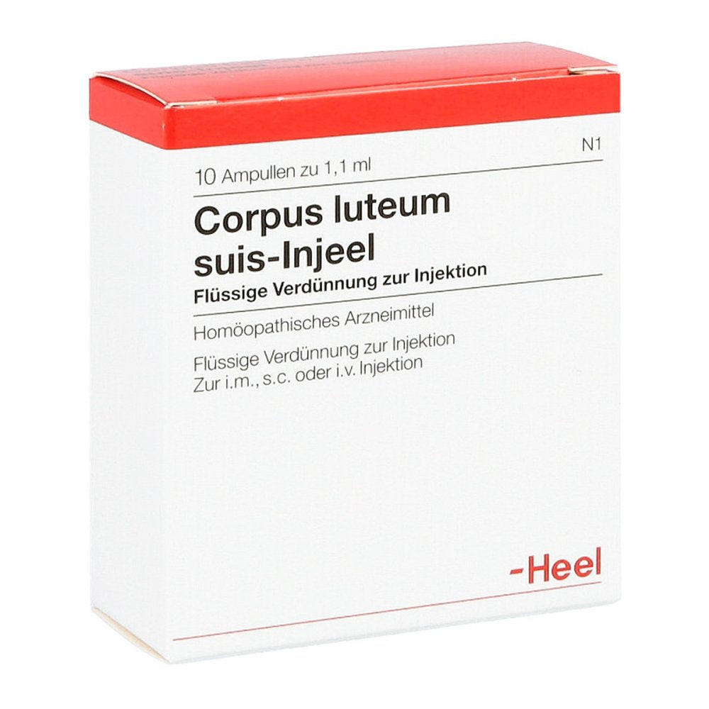 Das Produktfoto zeigt Corpus Luteum Suis Injeel Ampullen (10 stk) PZN 01814845