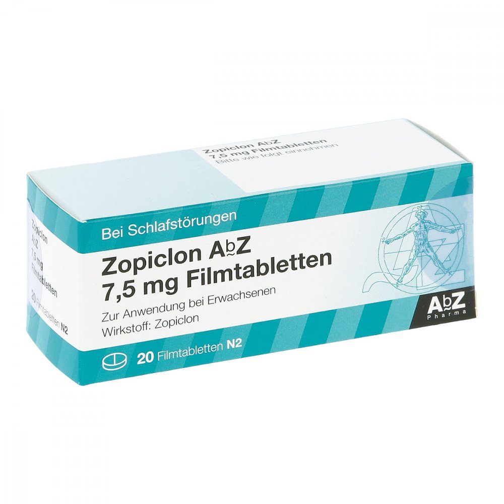Zopiclon Abz 7,5 Mg Filmtabletten (20 stk)