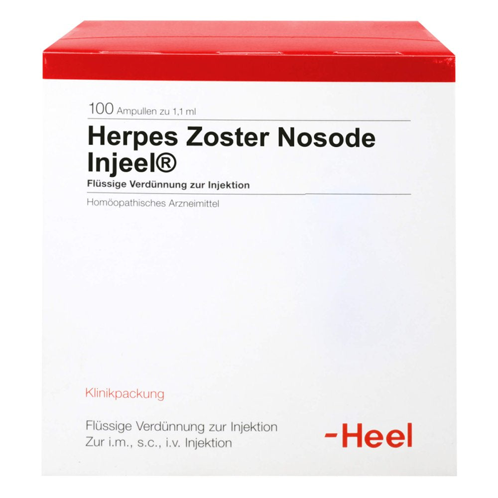 Das Produktfoto zeigt Herpes Zoster Nosode Injeel Ampullen (100 stk) PZN 01831200