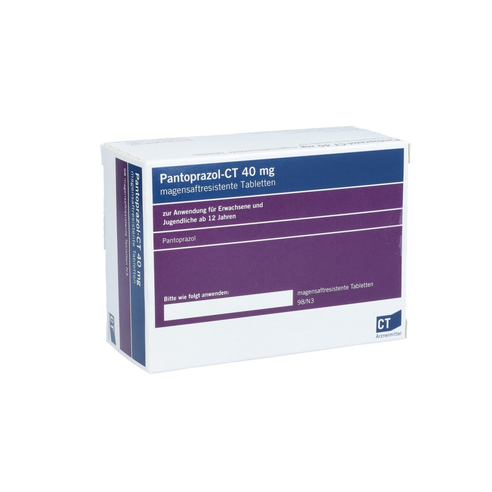 Pantoprazol-Ct 40 Mg Magensaftresistente Tabletten (98 stk)