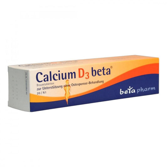 Das Produktfoto zeigt Calcium D3 Beta Brausetabletten (20 stk) PZN 01841960