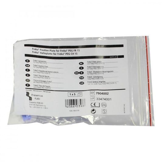 Das Produktfoto zeigt Freka Peg Ch 15 Halteplatte (5 stk) PZN 01850195