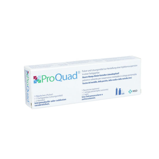 Das Produktfoto zeigt Proquad Plv.U.Lm Z.Her.E.Inj.-Susp.I.E.Fertigspr. (0.5 ml) PZN 01850580