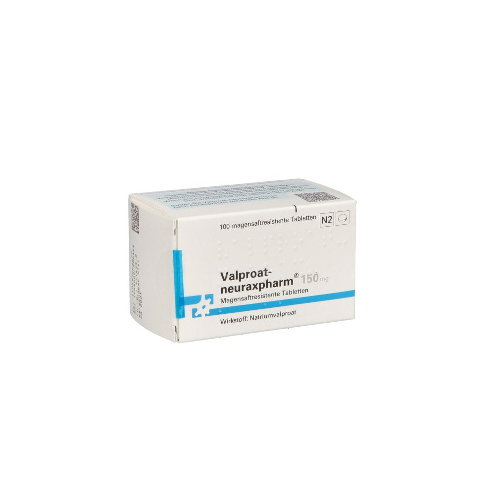 Das Produktfoto zeigt Valproat-Neuraxpharm 150 Mg Magensaftres.Tabletten (100 stk) PZN 01852248
