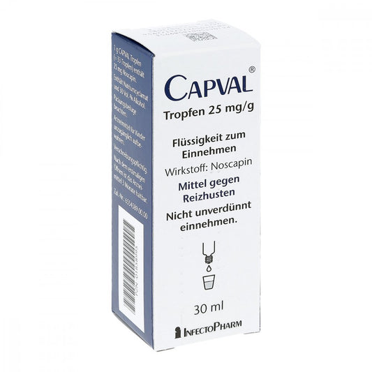 Das Produktfoto zeigt Capval Tropfen (30 ml) PZN 01858995