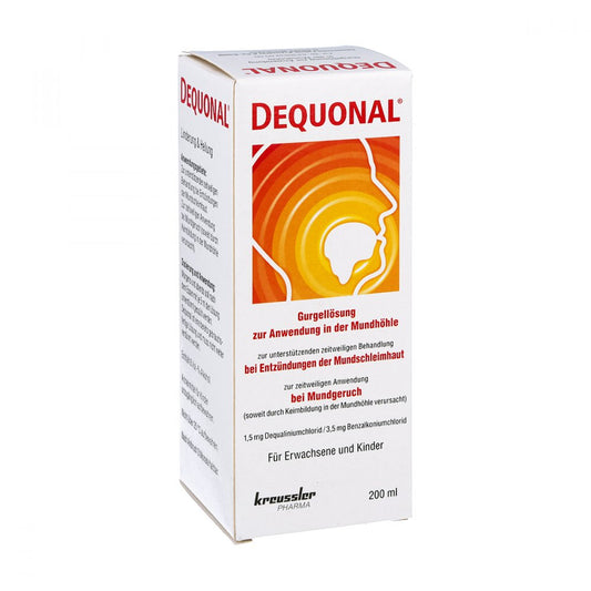 Das Produktfoto zeigt Dequonal Lösung (200 ml) PZN 01872512
