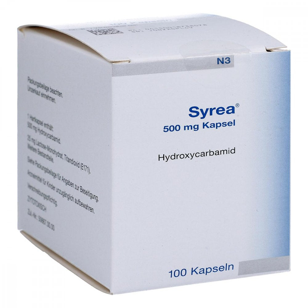 Das Produktfoto zeigt Syrea 500 Mg Kapsel (100 stk) PZN 01873807