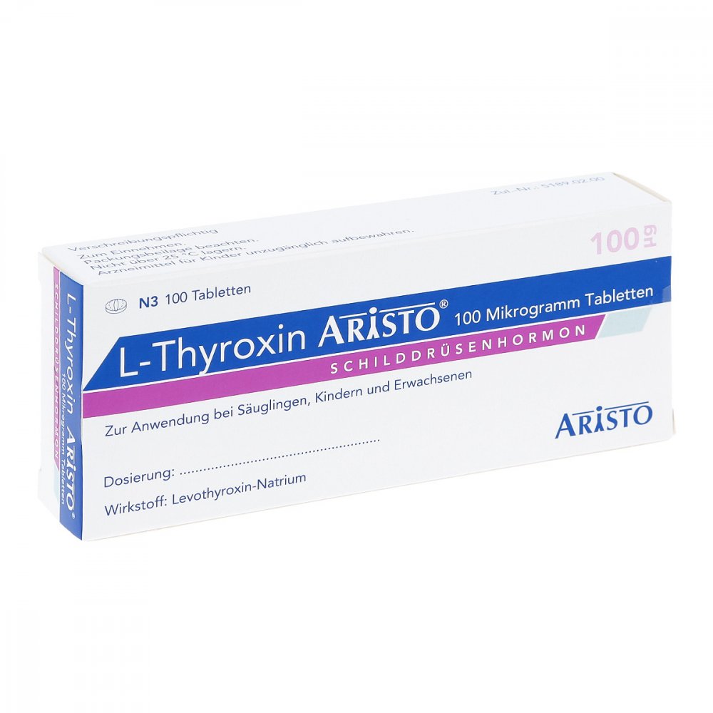 L-Thyroxin Aristo 100 Mikrogramm Tabletten (100 stk)
