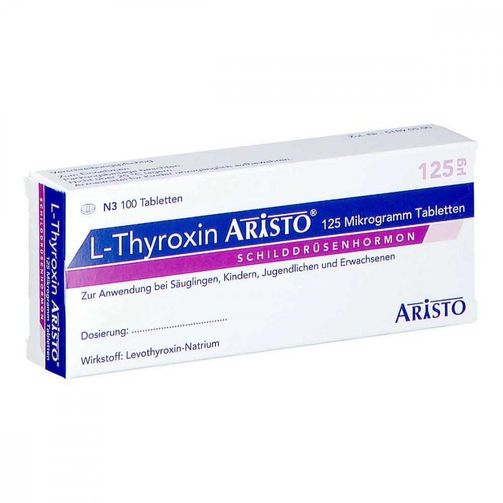 L-Thyroxin Aristo 125 Mikrogramm Tabletten (100 stk)