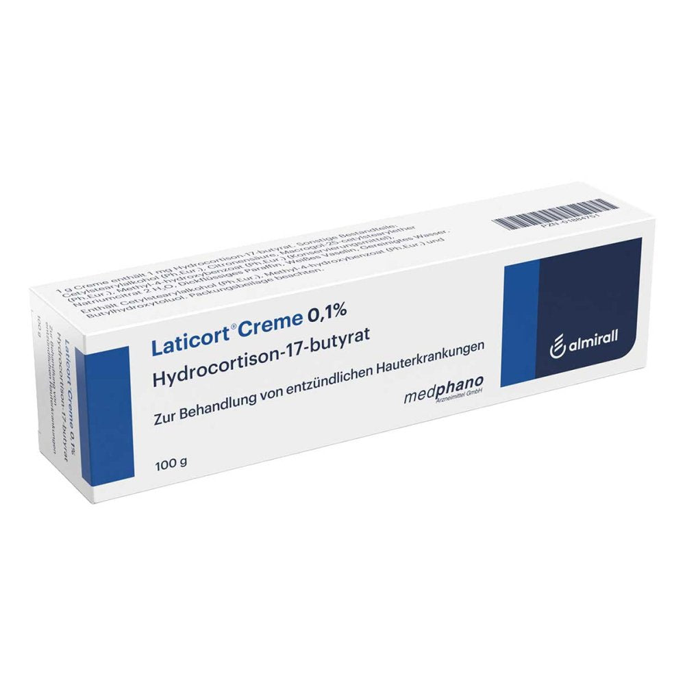 Das Produktfoto zeigt Laticort Creme 0,1% (100 g) PZN 01884751