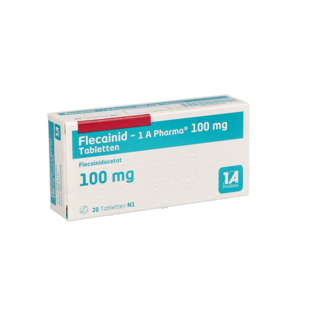 Das Produktfoto zeigt Flecainid-1a Pharma 100 Mg Tabletten (20 stk) PZN 01891550